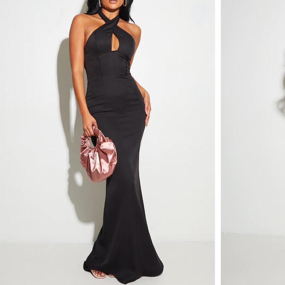 Never worn, new with tags, black maxi dress